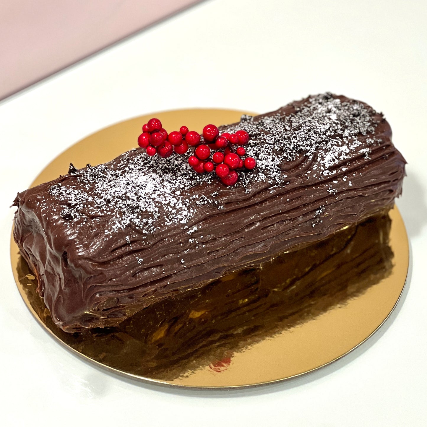 Yule Log Cake (Bûche de Noël)