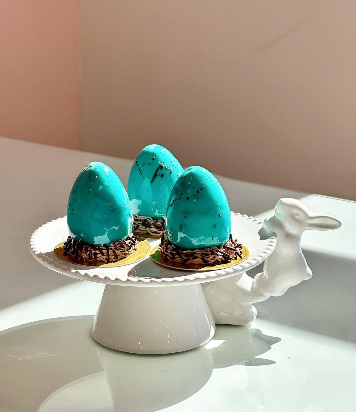 Speckled Robin Egg French Entremet