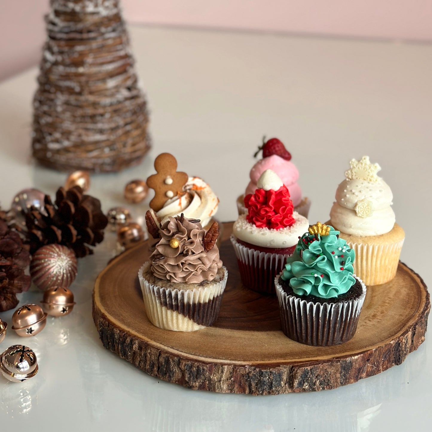 Holiday Stuffed Cupcakes