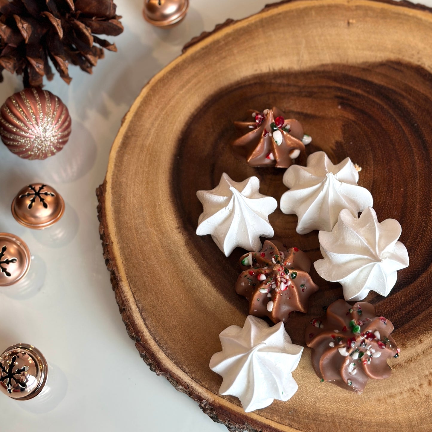 Festive Meringues Stocking Stuffer (Nut-Free)