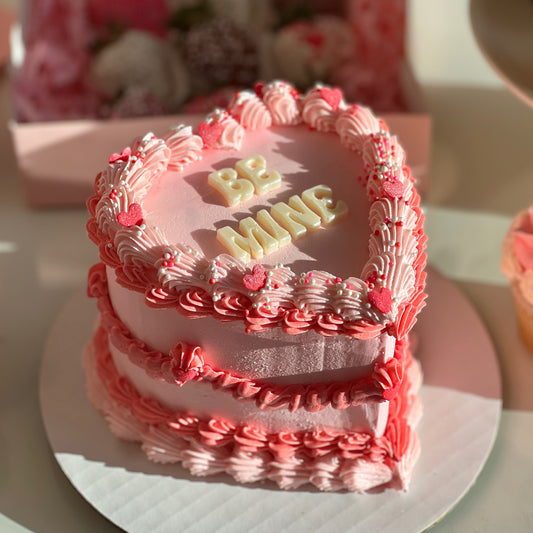 Vintage Heart Cake