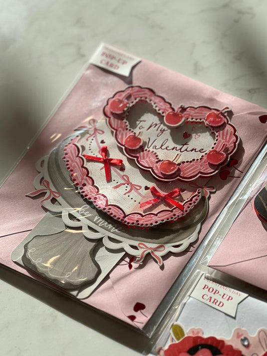 To My Valentine Vintage Pop-Up Card