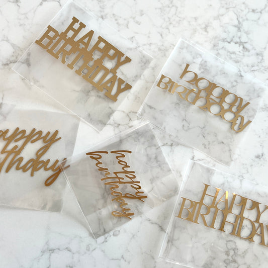 Birthday/Anniversary/Name Toppers