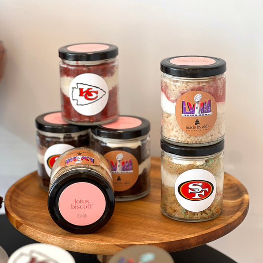 Super Bowl Cake Jars