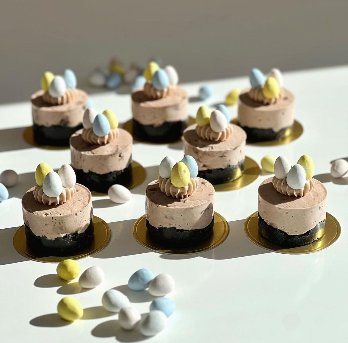 Mini Egg Cheesecakes