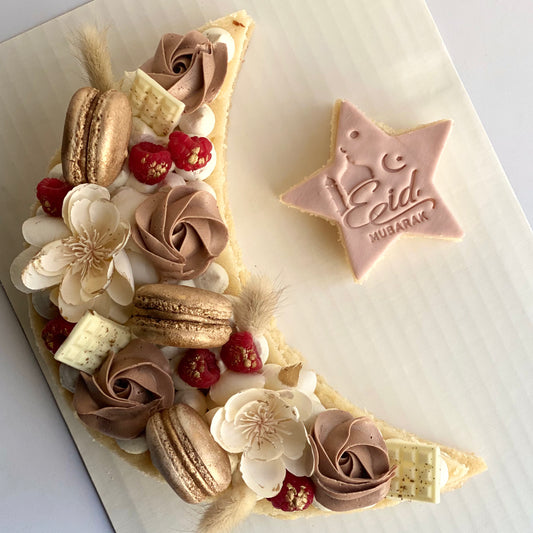 Eid Mubarak Cake (Moon + Star)