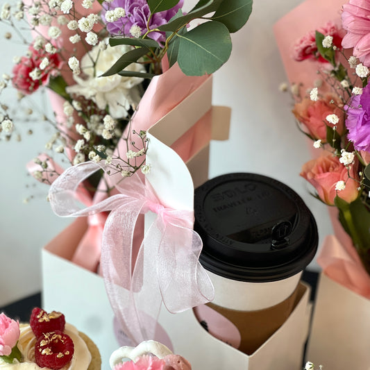 Coffee & Fresh Floral Duo